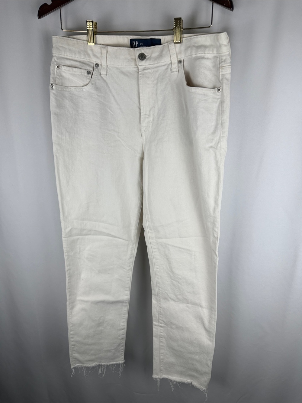 GAP Off-White Slim Straight Jeans